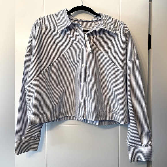 Anthropologie Tops - MAEVE by Anthropologie Striped Cropped Blouse
